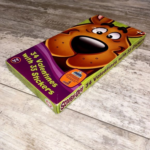 Vintage Scooby-Doo 34 Valentines day cards / stickers New In Box - Picture 3 of 3